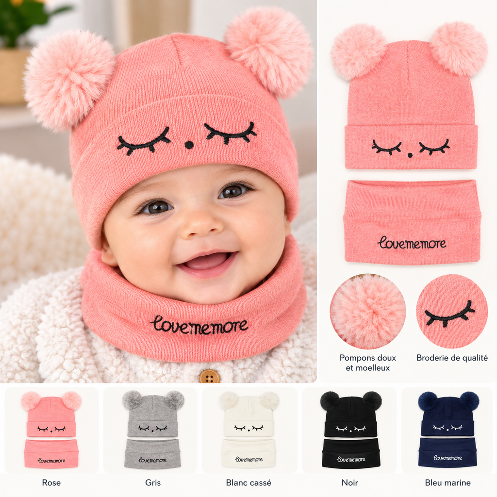 Baby Hat & Scarf Set | Soft & Cozy Baby Accessories | Multiple Colors