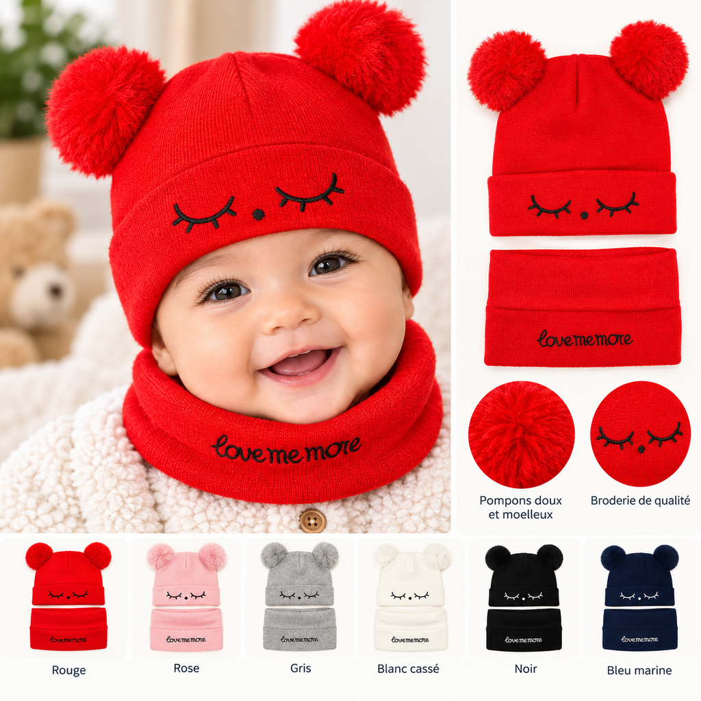 Baby Hat & Scarf Set | Soft & Cozy Baby Accessories | Multiple Colors