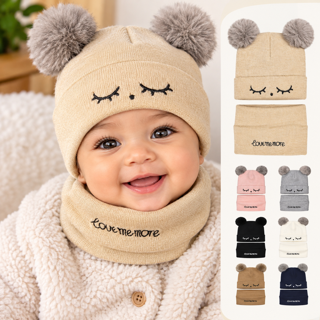 Baby Hat & Scarf Set | Soft & Cozy Baby Accessories | Multiple Colors